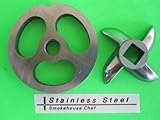 #5 meat grinder sausage stuffing disc and knife. Fits Hightower Kitchen, Chefs Choice other size #5