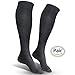 Black Compression Socks for Women, Men, Nurses, Travel, Pregnancy - Knee High Pressure Support Socks Graduated 20-30 mmHg. Ultimate Quality. (S/M (US Shoe Women 5.5-8.5 / Men 5-9)) (Black)