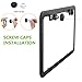 DKMHA Matte License Plate Frame with Chrome Screw Caps, 2Pcs 2 Holes Black License Plate Frames, Car License Plate Covers for US Vehicles