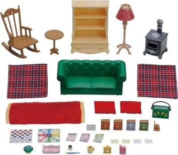 sylvanian families cosy living room set