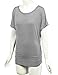 MBJ WT817 Womens Dolman Drape Top with Side Shirring XXL Heather_Grey
