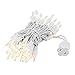 Novelty Lights 11 Feet 50 Bulb Incandescent Mini Light String, Clear with 2.5-Inch Spacing on White Wire, UL Listed Commercial Grade Indoor/Outdoor Mini Lights, Connectable End-to-End