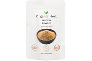 Organic Herb Jaggery Powder 8oz (227 Grams) 100% Unadultered, Natural and Organically Grown, No Preservatives Added (Certifie