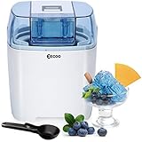 Ice Cream Maker Machine Frozen Yogurt Sorbet Gelato Machine,1.5L Freezer Bowl,LCD Countdown-Timer,20-40 Mins Making Time