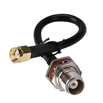 RF Cable coaxial RP-SMA enchufe a TCN Jack mamparo o-ring recto para