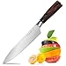 S-JIANG Pro Kitchen 8 Inch Chef's Knife High Carbon Stainless Steel Sharp Gyutou Knives Ergonomic Equipment (Wooden Handle) with Gift Box