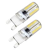 Kakanuo G9 LED Bulb Dimmable 4 Watt Warm White 3000K Bi-pin Base 72X3014SMD LED Corn Bulb AC 110V-130V(Pack of 2)