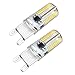 Kakanuo G9 LED Bulb Dimmable 4 Watt Warm White 3000K Bi-pin Base 72X3014SMD LED Corn Bulb AC 110V-130V(Pack of 2)