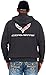 JH DESIGN GROUP Men's Chevy Corvette C 7 Collage Charcoal Gray Full Zip Up Hoodie (Large, CLG7-charcoal Gray)