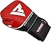 RDX Cow Hide Leather Gel Boxing Glove Punching Bag Mitts Muay Thai T9 - Blue, 16 oz, Blue