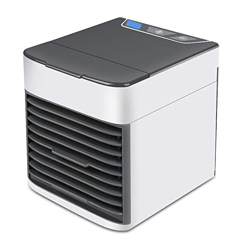 2019 USB Air Conditioning Fan Mini Air Cooler Cooling Mobile Portable Air Conditioner with 7 Colors Light for Home,K-F009