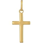 Mystigrey Cross Pendant for Men and Women in 18K Gold Plated or 925 Sterling Silver Plated Rhodium I Size Small, Medium, Large I Gold Cross Necklace for Women I Silver Cross Necklace for Boys I Religious Gifts for Women I Baptism Gifts for Girls Boys