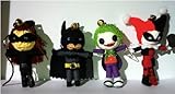 String Doll World - Batman & Catwoman & Joker & Harley Quinn Set - Voodoo String Doll Keychain