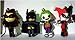 String Doll World - Batman & Catwoman & Joker & Harley Quinn Set - Voodoo String Doll Keychain