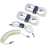 MSA Sampling Line with Quick Disconnect for ALTAIR 5X Pump Probe, Clear | 10' Polyurethane (PU) Air-Line, Portable Gas Monitor Accessory, Polycarbonate, Clear, Plastic, IP65, Intrinsically 10040665