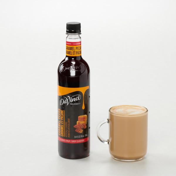 DAVINCI GOURMET CLASSIC CARAMEL PECAN SYRUP, 25.4 FLUID OUNCES (PACK OF 1)