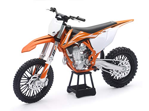 KTM 450 SX-F Dirt Bike Orange and White Motorcycle Model 1/10 by New Ray 57943