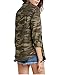 HaoDuoYi Women Casual Military Camouflage Lightweight Button Tops Shirt(L,Multicoloured)