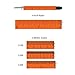 Monteverde USA 9-in-1 Tool Fountain Pen in Orange – Medium Nib, Multifunctional Pen with Stylus, Screwdrivers, Level, and Ruler – Exclusive Collection, Ideal Gift for Professionals
