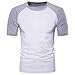 MUSE FATH Mens Casual Raglan T-Shirt, 100% Cotton Short Sleeve Baseball Jersey Tee Shirt