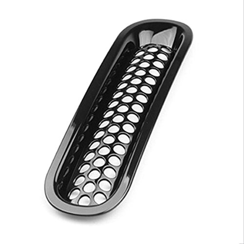 Topist 7pcs Black Front Grill Mesh Grille Insert Kit For Jeep Wrangler