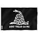 Anley Fly Breeze 3x5 Foot Black Don't Tread On Me Gadsden Flag - Vivid Color and UV Fade Resistant - Canvas Header and Double Stitched - Tea Party Flags Polyester with Brass Grommets 3 X 5 Ft primary