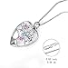 Angel caller Tree of Life Women Sterling Silver Necklace Colorful Diamond Eternal Love Heart Pendant Jewelry for Women Thanksgiving gift
