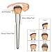 FIXBODY Makeup Brush Sets - 10 PCS Wood Handle Soft Synthetic fiber hair Kabuki Powder Blush Liquid Eyeliner Eyeshadow Lip Eyebrow Brush (Silver)