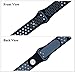 B-Great 20mm Quick Release Breathable Watch Band Compatible with Garmin Vivoactive 3/Samsung Gear Sport/Ticwatch 2/Ticwatch E/Samsung Gear S2 Classic Watch, One Size, Black/Gray