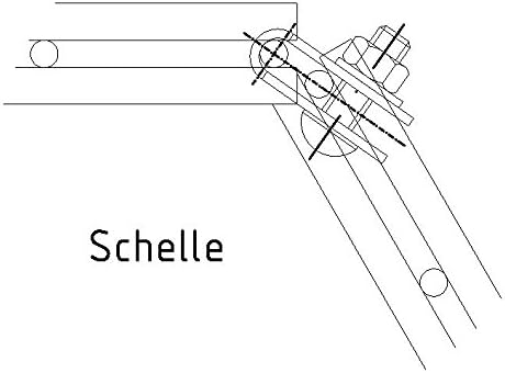 Corner connector, heavy clamp for gabions fence, double rod mats, composters, raised beds and wooden rents from German production - Image 3