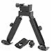 JINSE Bipod Picatinny Rail Foldable Swivel 5.1Inches Steel Stand Bipod Adapter