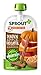 Sprout Organic Baby Food Pouches Stage 3 Plant Powered Protein, Pumpkin Apple Red Lentil w/ Cinnamon, 4 Oz (Pack of 12)