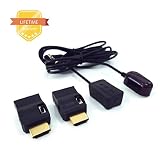 HDMI IR Extender to Control A/V Devices for Greater Distance up to 70ft Infrared IR Extender kit Include IR Receiver+IR Emitter+HDMI Adapter