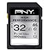 PNY 32GB High Performance Class 10 U1 SDHC Flash Memory Card - 100MB/s Read, Class 10, U1, Full HD, UHS-I, Full Size SD