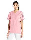 Cherokee Women's V-Neck Scrub Top, Pink Blush, Medium