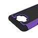 J5 Case, LK [Drop Protection] [Shock Absorption] Hybrid Dual Layer Armor Defender Protective Case Cover for Samsung Galaxy J5 2015 (Purple)