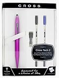 Cross Tech 2 Tender Rose Pink Ballpoint Pen and Stylus Combo with Extra Refills