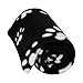 Evelots Fleece Pet Blanket, Black/White, 60x40