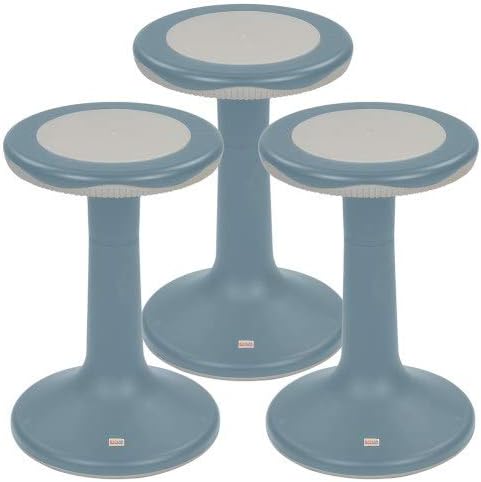 Kaplan Early Learning Company 20" K'Motion Stool Set - Gray-Blue