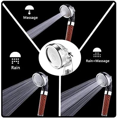 Shower Head with Hose 1,5 m/59in Fits 95% Wall Outlet or Mixer taps 1/2G 20mm (Might not fit Electric Shower) - Image 3