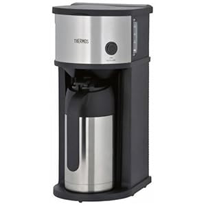THERMOS 真空断熱ポット コーヒーメーカー 630ml ステンレスブラック ECF-700 SBK