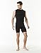 Tesla TM-MUA05-KLB_Large Men's R Neck Sleeveless Muscle Tank Dry Compression Baselayer MUA05