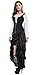 Charmian Women's Steampunk Gothic High Low Cyberpunk Skirt