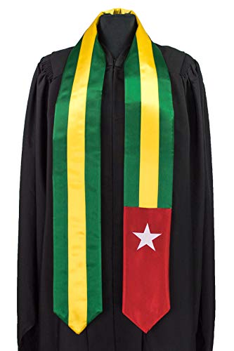Togo Flag Graduation Sash/Stole International Study Abroad Adult Unisex