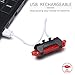 HCLIFE Bike Light - USB Rechargeable LED Bicycle Lights Front and Back Night Safety Waterproof Cycling Headlight for Road and Mountain