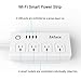 Akface 2.4 Ghz Wi-Fi Smart Power Strip Socket, Compatible with Alexa, Wireless Remote Switch, 4-Outlet Surge Protector 1700 Joules with 4 USB, 5-foot Extendable Cord, 1250W