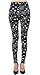 VIV Collection One Size Printed Brushed Ultra Soft Seasonal Leggings (Snowflake Nighttime)