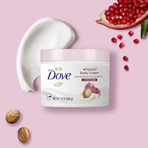 Dove Whipped Body Cream Dry Skin Moisturizer Pomegranate and Shea