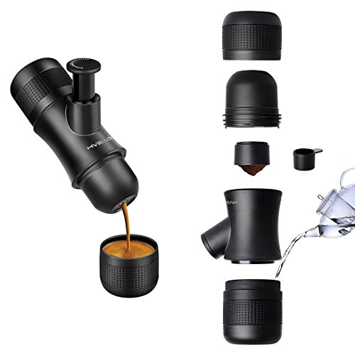 Peanutcool Portable Manual Coffee Machine Espresso Mini Manual Pressure Coffee Pot Coffeemaker for Home,Office,Travel,Outdoor-Portable Hand Held Espresso Maker