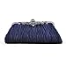 TopTie Pleated Satin Clutch/ Evening Handbag, Gift Idea